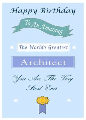 Architect - Birthday Card