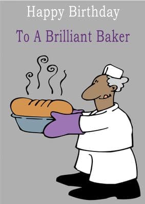 Baker - Greeting Card