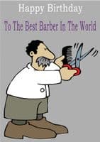 Barber - Greeting Card