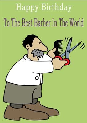 Barber - Greeting Card