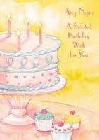 Belated Birthday - Adult - Cake