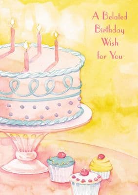 Belated Birthday - Adult - Cake