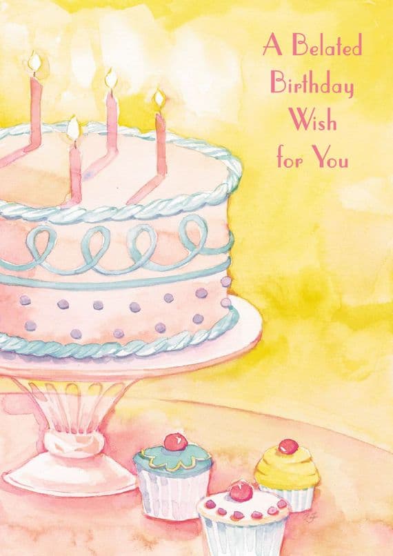 Belated Birthday - Adult - Cake