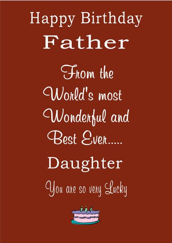 BEST DAUGHTER TO LUCKY FATHER