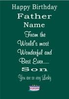 BEST SON TO LUCKY FATHER
