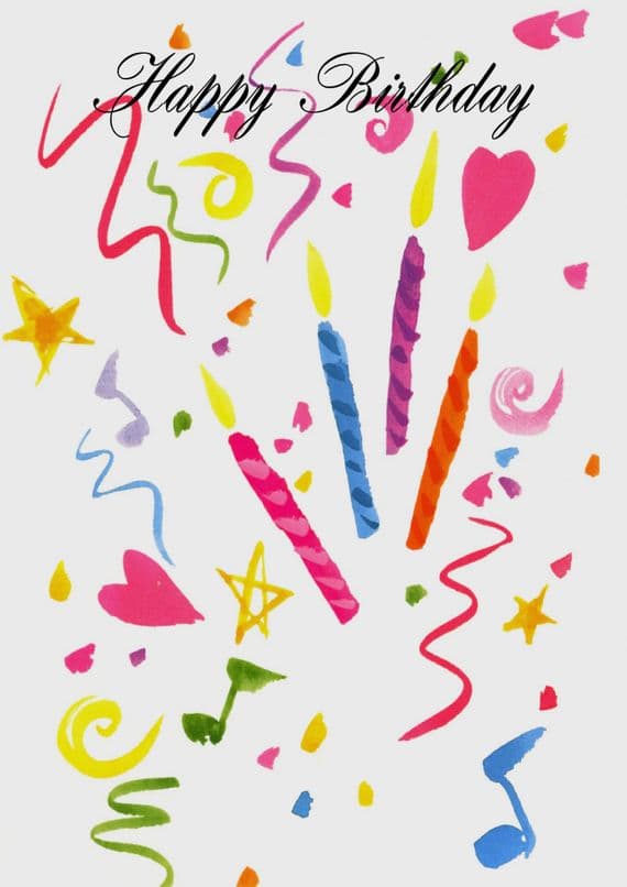 Birthday - Adult - Candles & Confetti