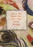 Birthday - Adult - Feather Frame