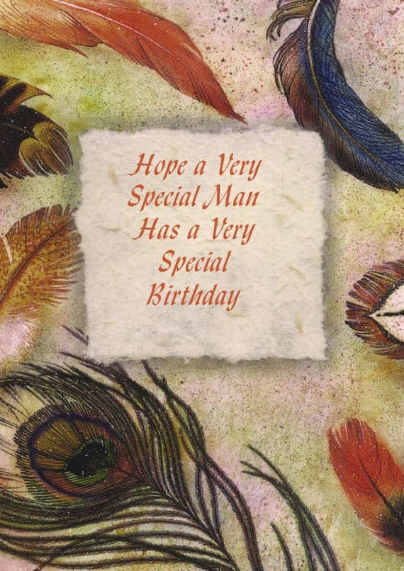 Birthday - Adult - Feather Frame