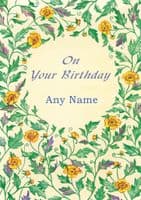 Birthday - Adult - Flower Background
