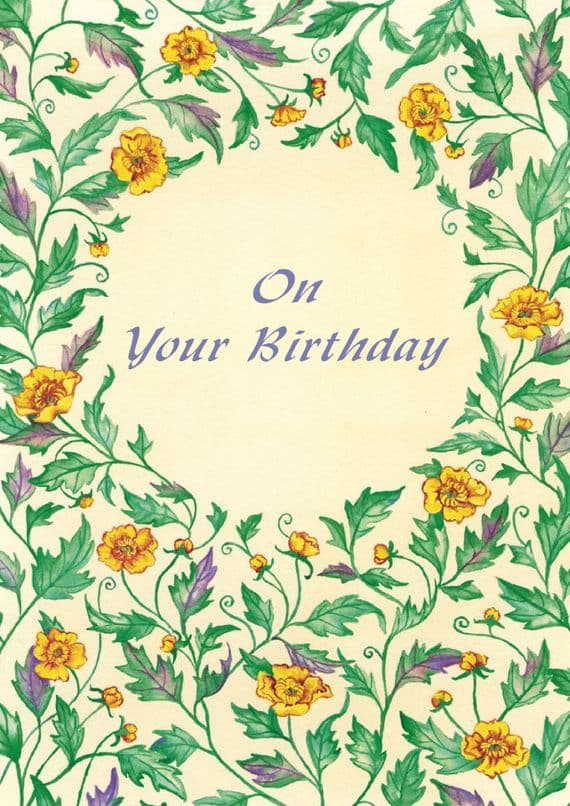 Birthday - Adult - Flower Background