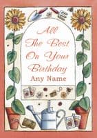 Birthday - Adult - Gardening Collage