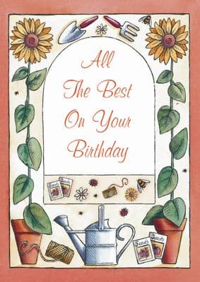 Birthday - Adult - Gardening Collage