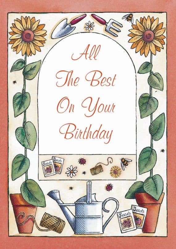 Birthday - Adult - Gardening Collage