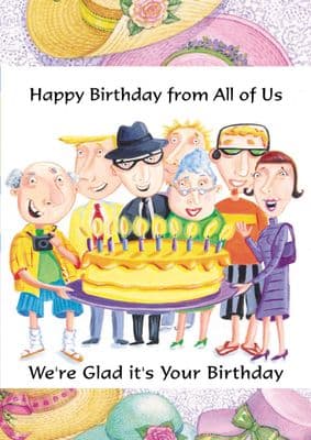 Birthday - Adult - Group With Cake