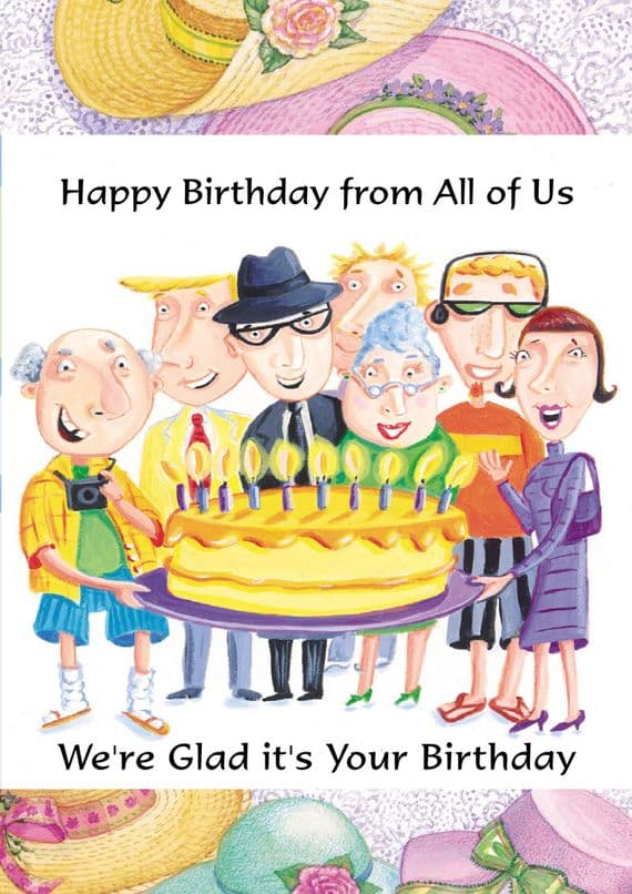 Birthday - Adult - Group With Cake