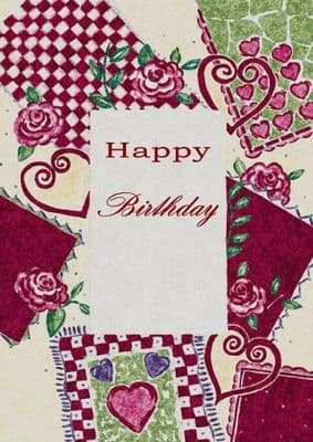 Birthday - Adult - Heart Background