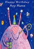 Birthday - Child - Alien With Present