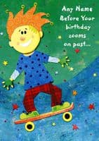 Birthday - Child - Boy on Skateboard
