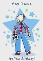 Birthday - Child - Football Boy