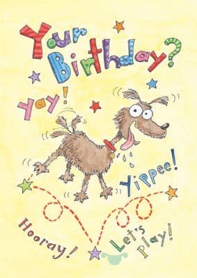 Birthday - Child - Frantic Dog