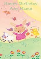 Birthday - Child - Girl and Animals