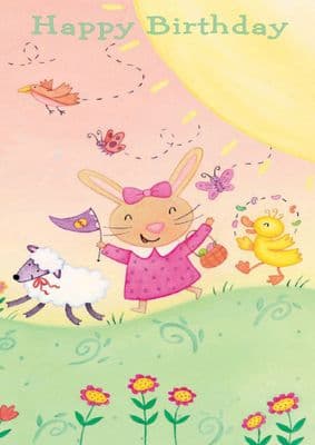 Birthday - Child - Girl and Animals