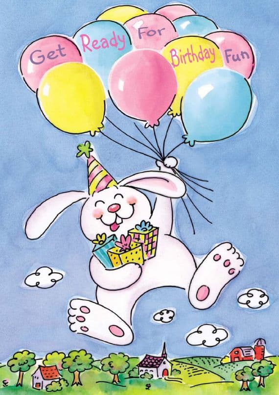 Birthday - Child - Rabbit Balloons
