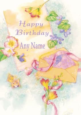 Birthday Letter Birthday Card