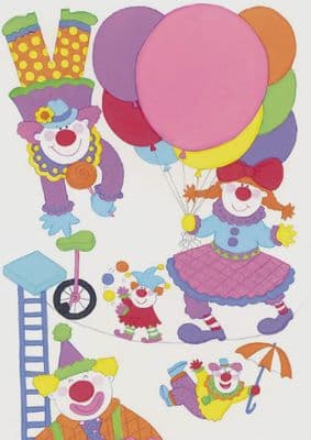 Blank - Child - Colourful Clowns