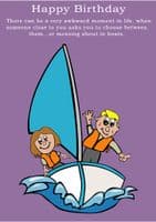Boats-Birthday Card