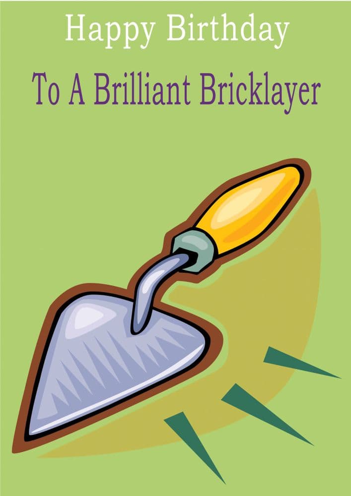 Bricklayer - Greeting Card