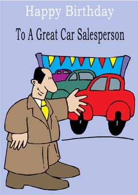 Car Salesperson - Greeting Card
