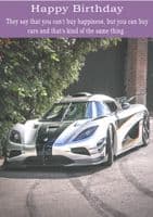 Cars-Birthday Card
