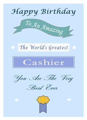 Cashier - Birthday Card
