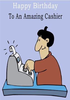 Cashier - Greeting Card