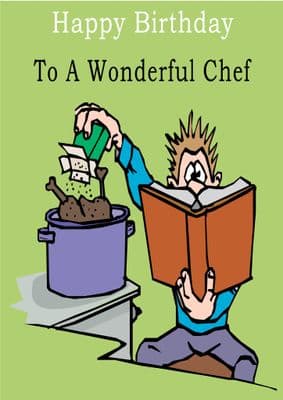 Chef - Greeting Card