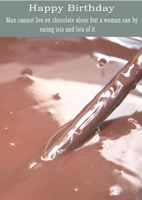 Chocolate-Birthday Card