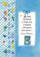 Christening - Blue Collage