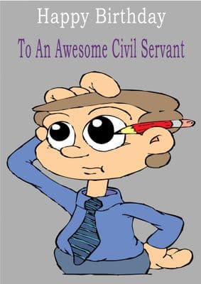Civil Servant - Greeting Card