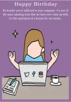 Computers-Birthday Card