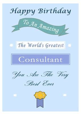 Consultant - Birthday Card