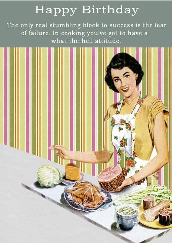 Cooking-Birthday Card