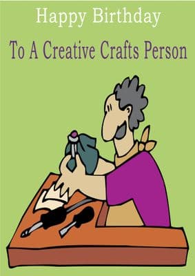 Crafts Person - Greeting Card