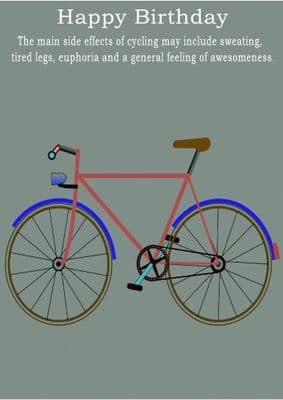 Cycling-Birthday Card