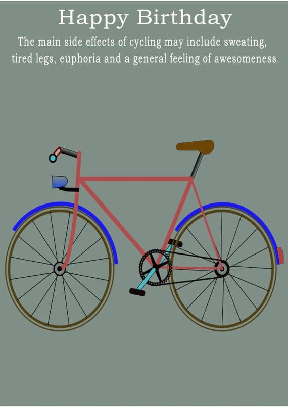 Cycling-Birthday Card