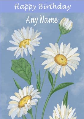Daisies Birthday Card