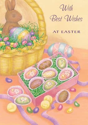 Easter Card-Box Of Easter Eggs