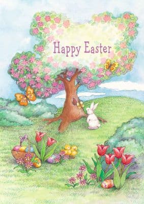 Easter Card-Easter Garden