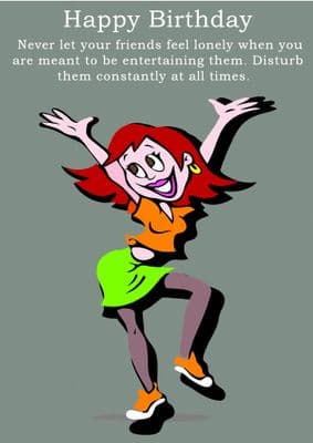 Entertaining-Birthday Card