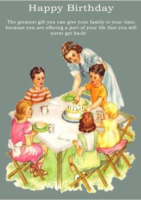 Family Time-Birthday Card